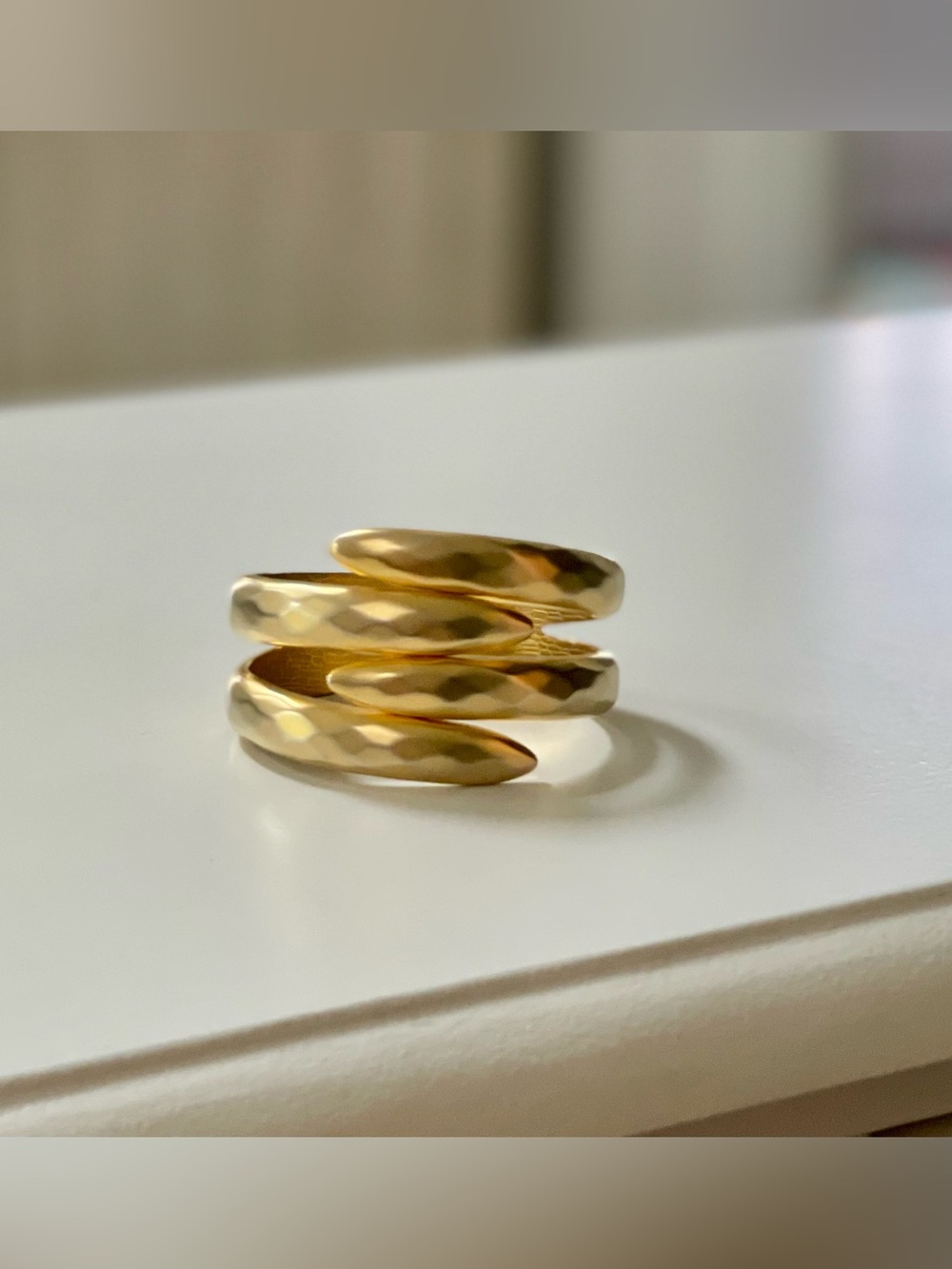 Gold Tone Hinged Bracelet